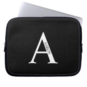 Personalized Monogram and Name Laptop Sleeve