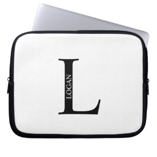Personalized Monogram and Name Laptop Sleeve