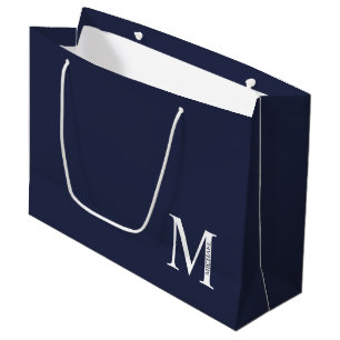 Personalized Monogram and Name Large Gift Bag