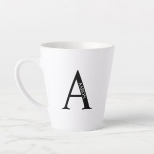 Personalized Monogram and Name Latte Mug