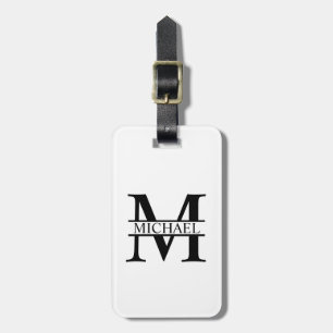 Personalized Monogram and Name Luggage Tag