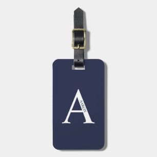 Personalized Monogram and Name Luggage Tag