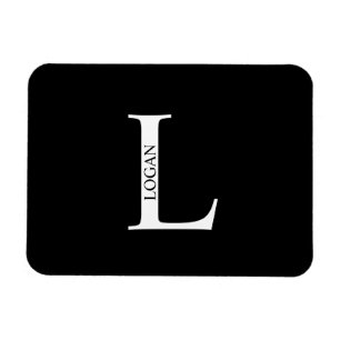 Personalized Monogram and Name Magnet