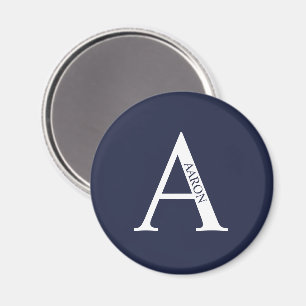 Personalized Monogram and Name Magnet