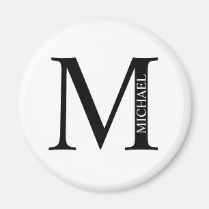 Personalized Monogram and Name Magnet