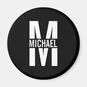 Personalized Monogram and Name Magnet