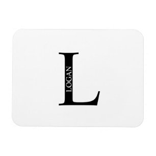 Personalized Monogram and Name Magnet
