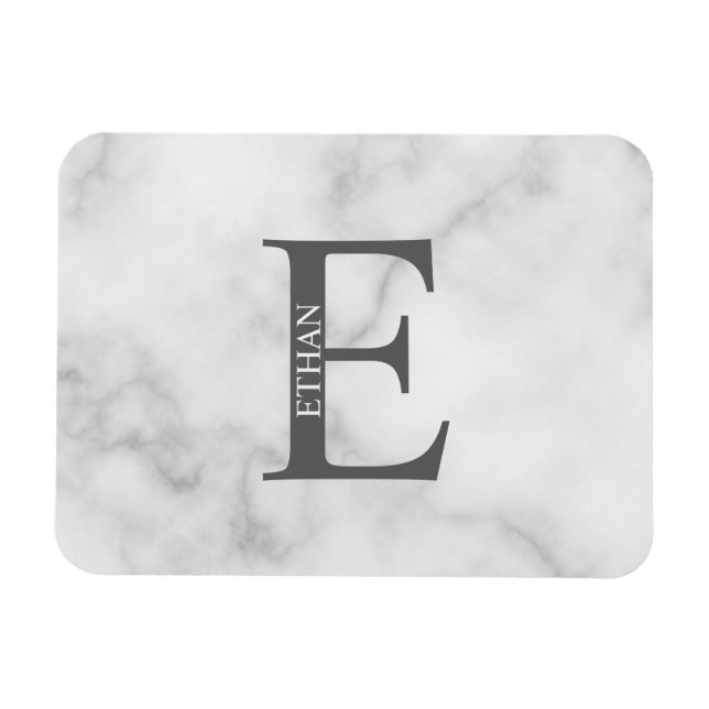 Personalized Monogram and Name Magnet (Horizontal)