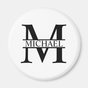 Personalized Monogram and Name Magnet