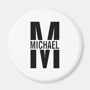 Personalized Monogram and Name Magnet