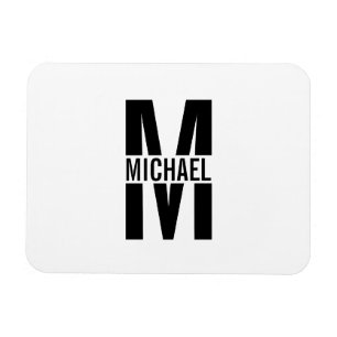 Personalized Monogram and Name Magnet