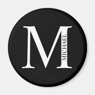 Personalized Monogram and Name Magnet
