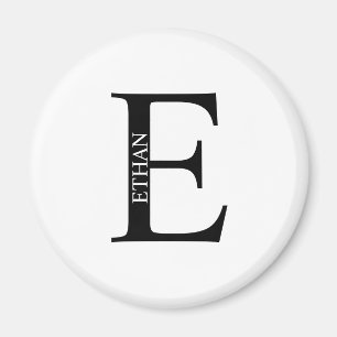 Personalized Monogram and Name Magnet