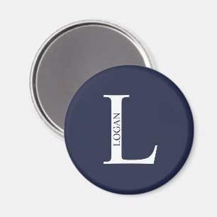 Personalized Monogram and Name Magnet