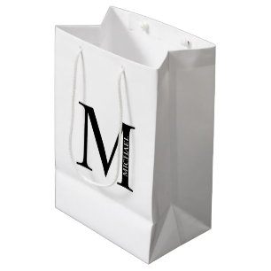 Personalized Monogram and Name Medium Gift Bag