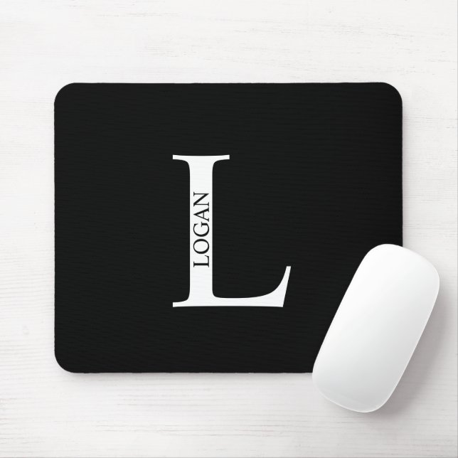 Personalized Monogram and Name Mouse Pad (With Mouse)