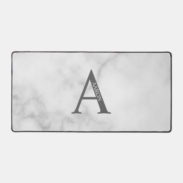 Personalized Monogram and Name Mouse Pad (Front)