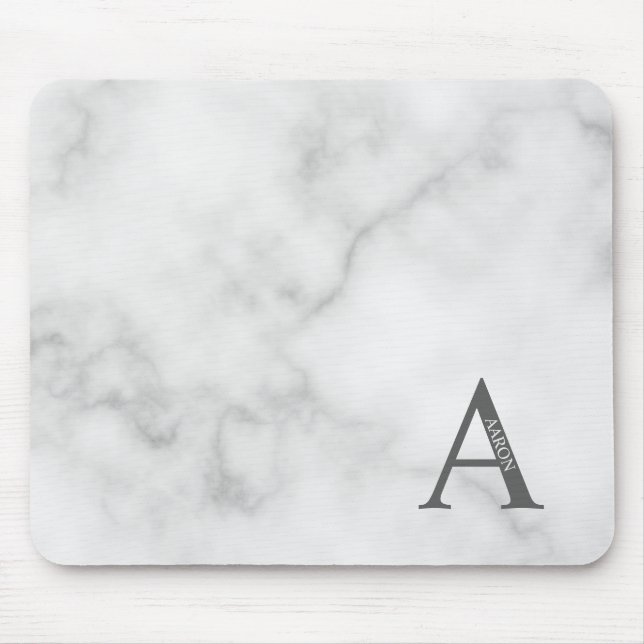 Personalized Monogram and Name Mouse Pad (Front)