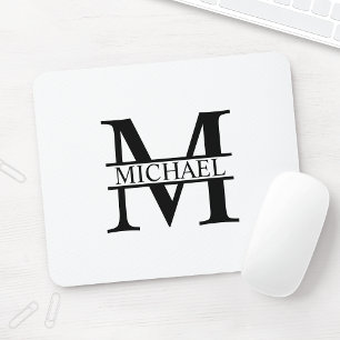 Personalized Monogram and Name Mouse Pad