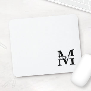 Personalized Monogram and Name Mouse Pad