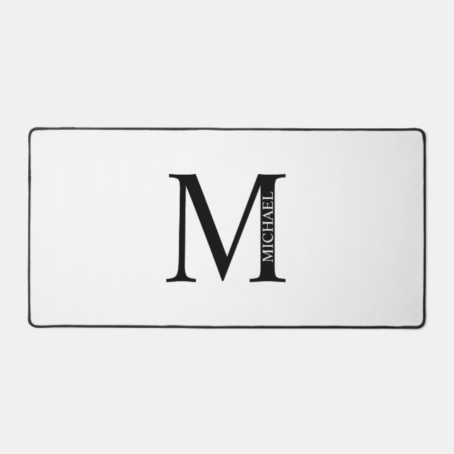 Personalized Monogram and Name Mouse Pad (Front)