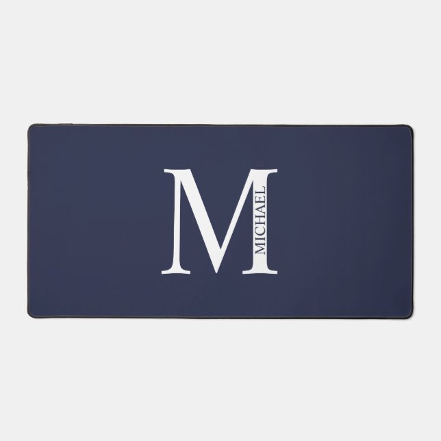 Personalized Monogram and Name Mouse Pad (Front)