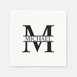 Personalized Monogram and Name Napkin