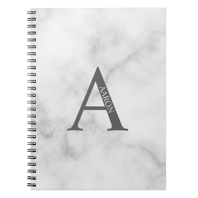 Personalized Monogram and Name Notebook (Front)