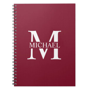 Personalized Monogram and Name Notebook