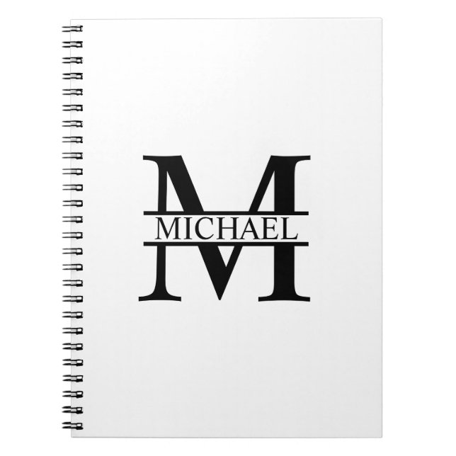 Personalized Monogram and Name Notebook (Front)