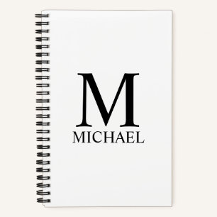 Personalized Monogram and Name Notebook