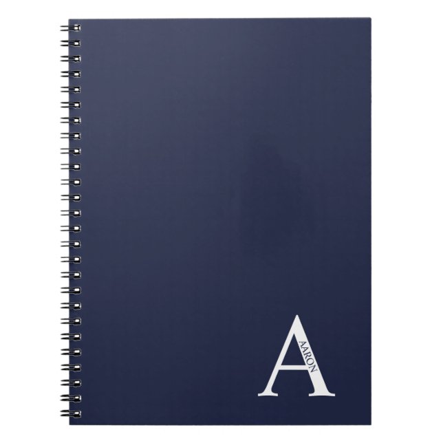 Personalized Monogram and Name Notebook (Front)