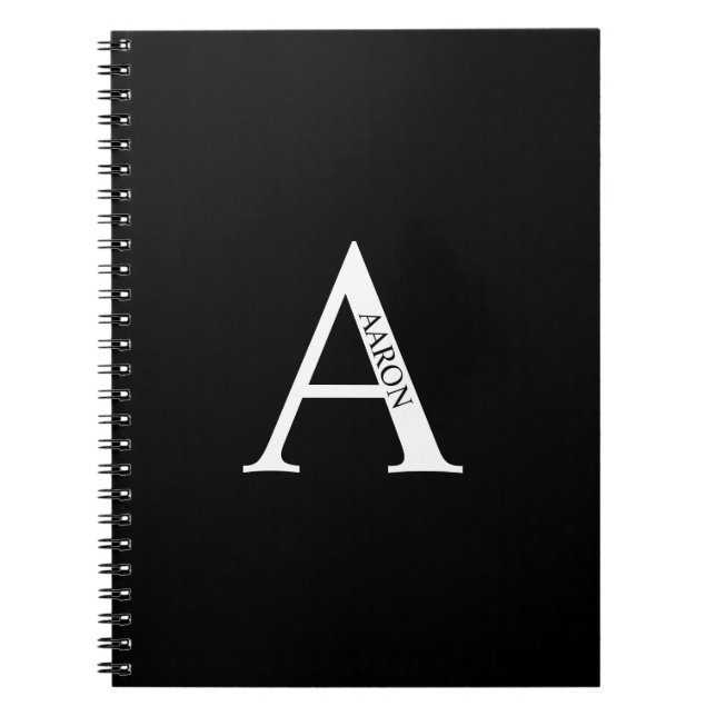 Personalized Monogram and Name Notebook (Front)