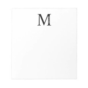 Personalized Monogram and Name Notepad