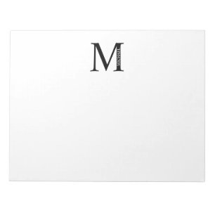 Personalized Monogram and Name Notepad