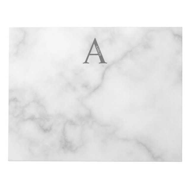 Personalized Monogram and Name Notepad (Front)
