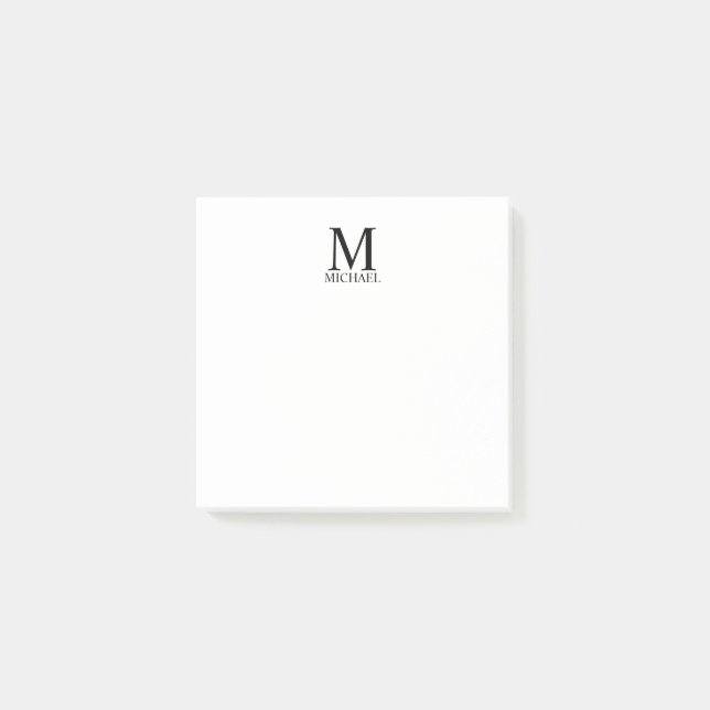 Personalized Monogram and Name Notepad (Front)