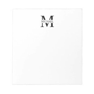 Personalized Monogram and Name Notepad