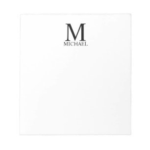 Personalized Monogram and Name Notepad