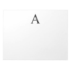 Personalized Monogram and Name Notepad