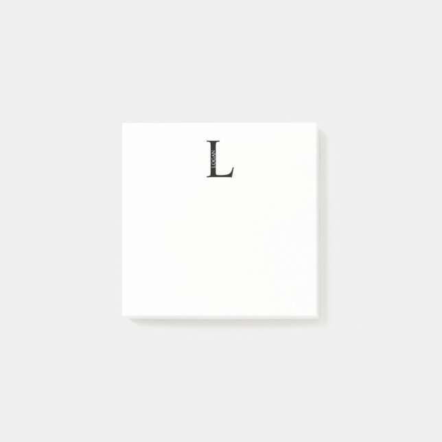 Personalized Monogram and Name Notes (Front)
