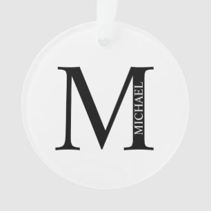 Personalized Monogram and Name Ornament
