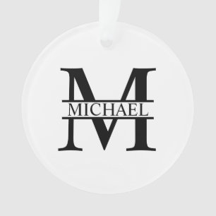 Personalized Monogram and Name Ornament