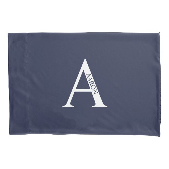 Personalized Monogram and Name Pillow Case (Front)