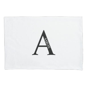 Personalized Monogram and Name Pillow Case