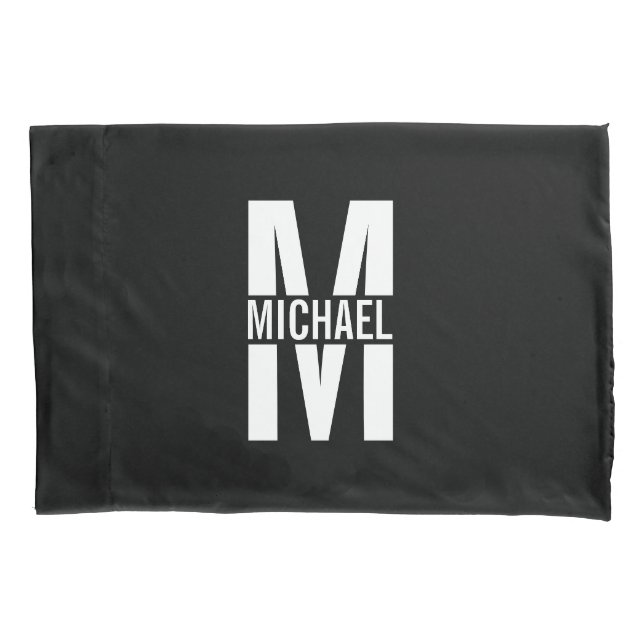 Personalized Monogram and Name Pillow Case (Front)