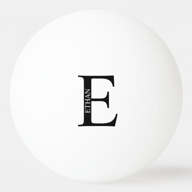 Personalized Monogram and Name Ping Pong Ball (Back)