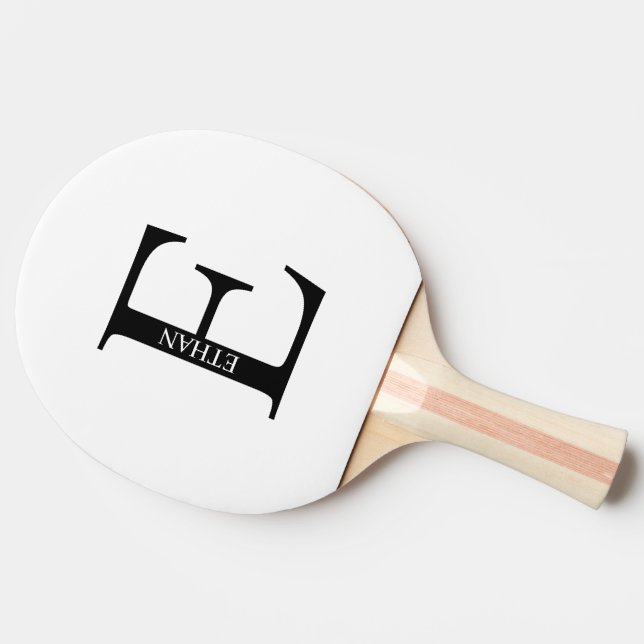 Personalized Monogram and Name Ping Pong Paddle (Side)