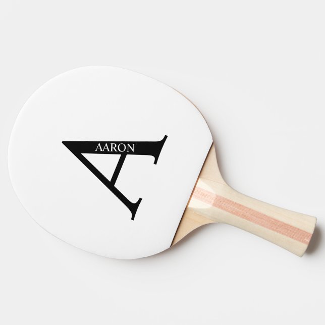 Personalized Monogram and Name Ping Pong Paddle (Side)