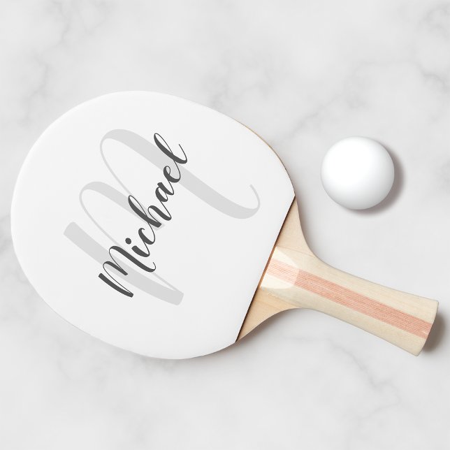 Personalized Monogram and Name Ping Pong Paddle (Creator Uploaded)